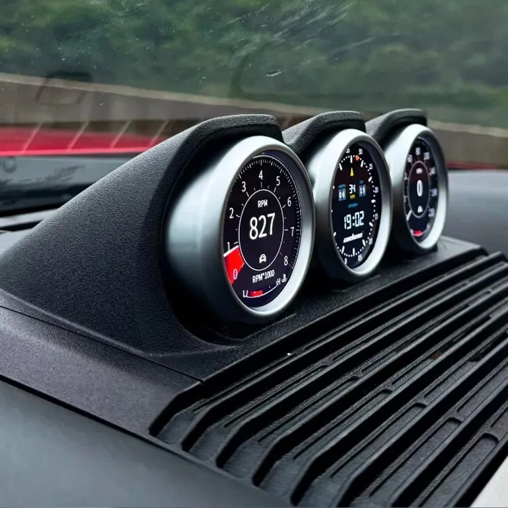 Display LCD Originale Interfaccia Auto Quadrante Per Ford Mustang 2015-2023 Centro Triplo Metro Dado Sincronizzato A Colori Regolabili