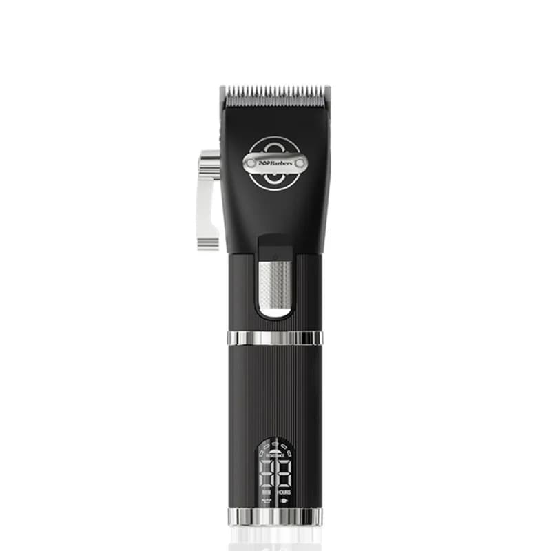 POP Barbers P800F Black Sliver Hair Clippers For Men Hair Trimmer For Barbers - Cordless Barber Hair Cutting Haircut Machine