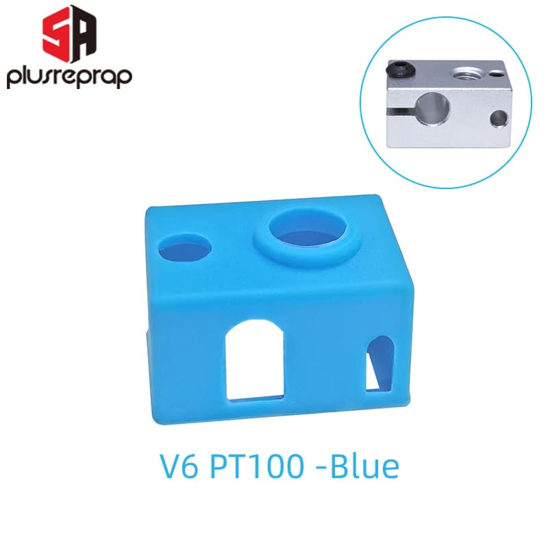 Calzino in silicone V6 PT100 per parti della stampante 3D con coperchio in alluminio aggiornato V6