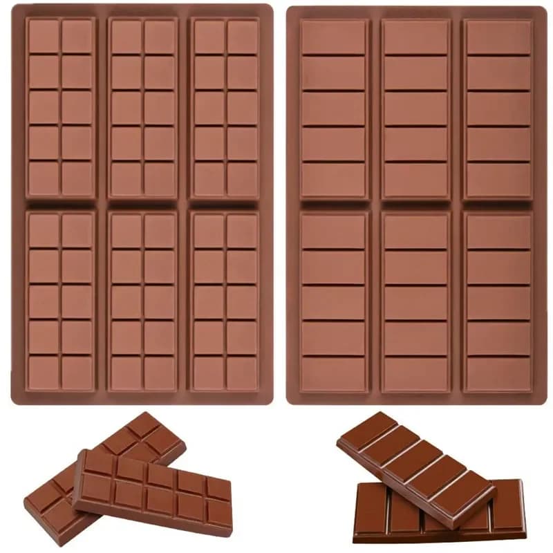 2 Stampi in Silicone per Barrette di Cioccolato, Stampi per Barrette Proteiche ed Energetiche, Stampi per Cioccolato Dubai