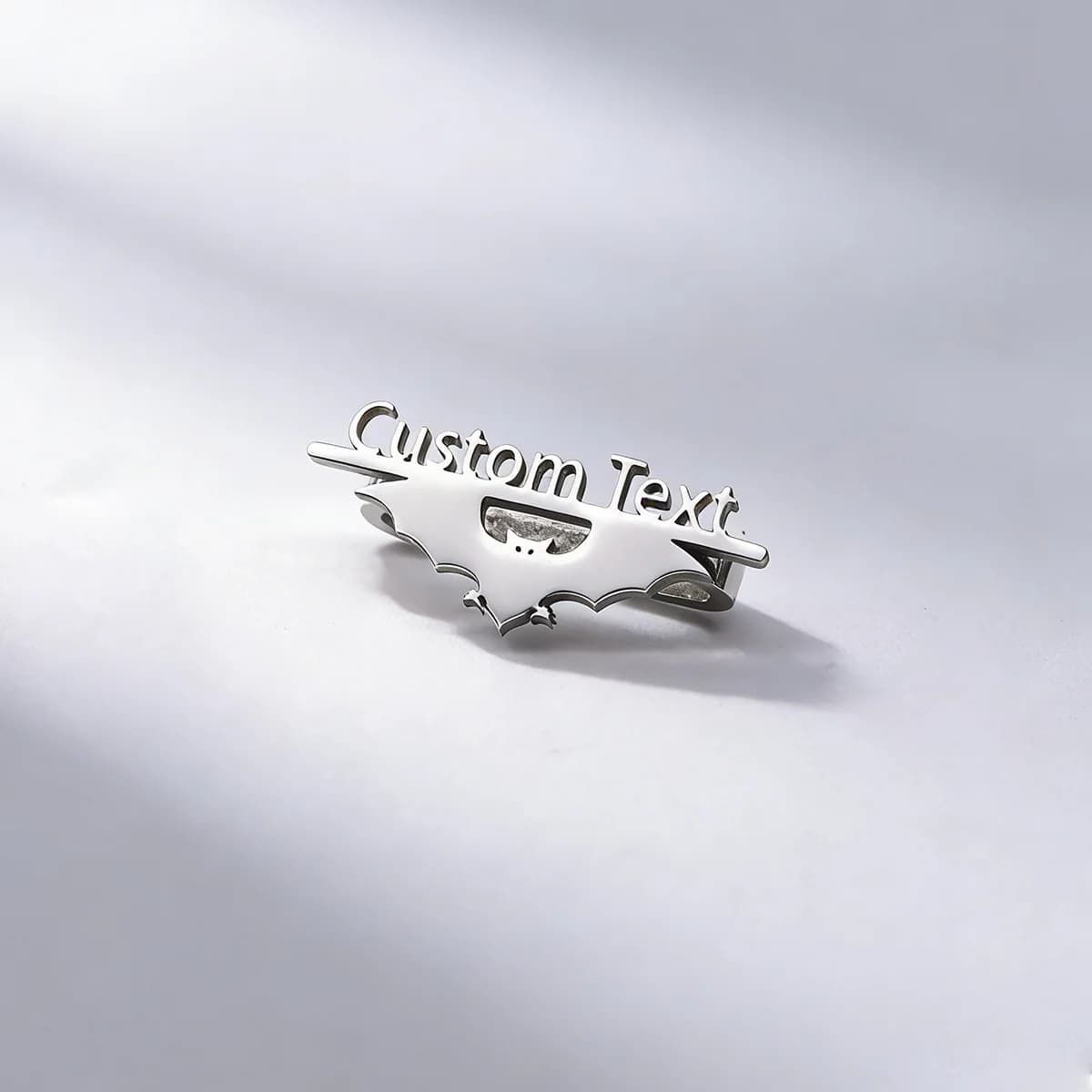 Ornamenti per Cinturini di Orologi in Acciaio Inossidabile Todorova Gothic Bat con Nome Personalizzato, Charm Personalizzati per Cinturini di Smartwatch
