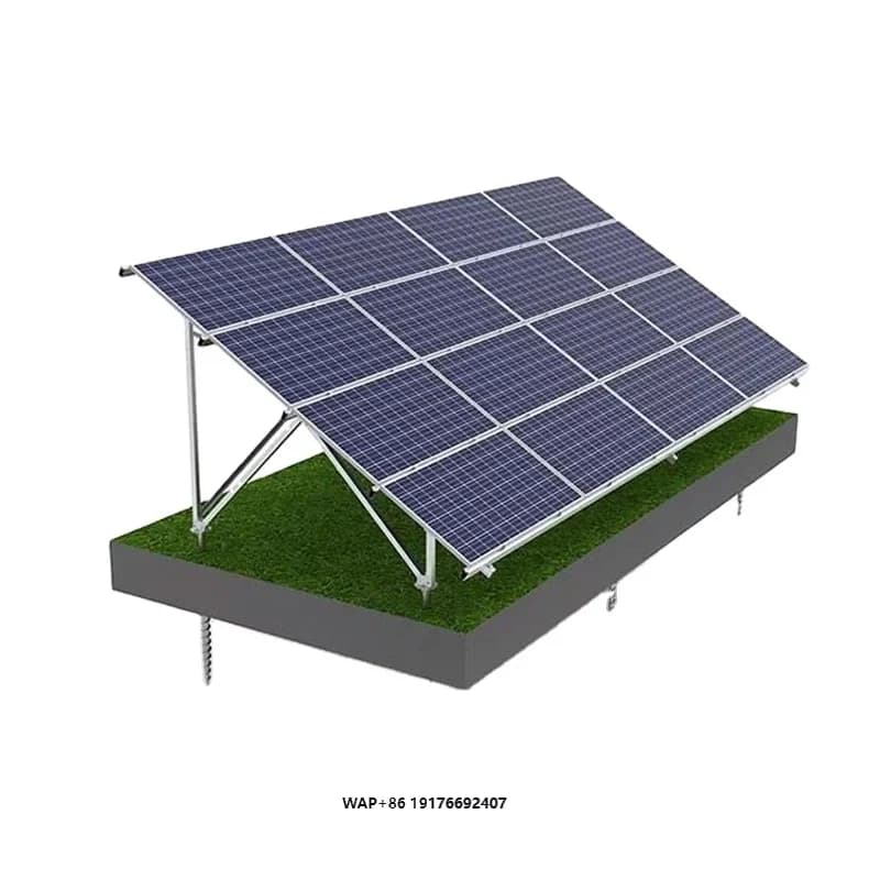 Hot-Dip Galvanized Steel Solar Panel Ground Mounting System with Anodized Finish Easy Install 60m/s Wind Load & 30psf Snow Load