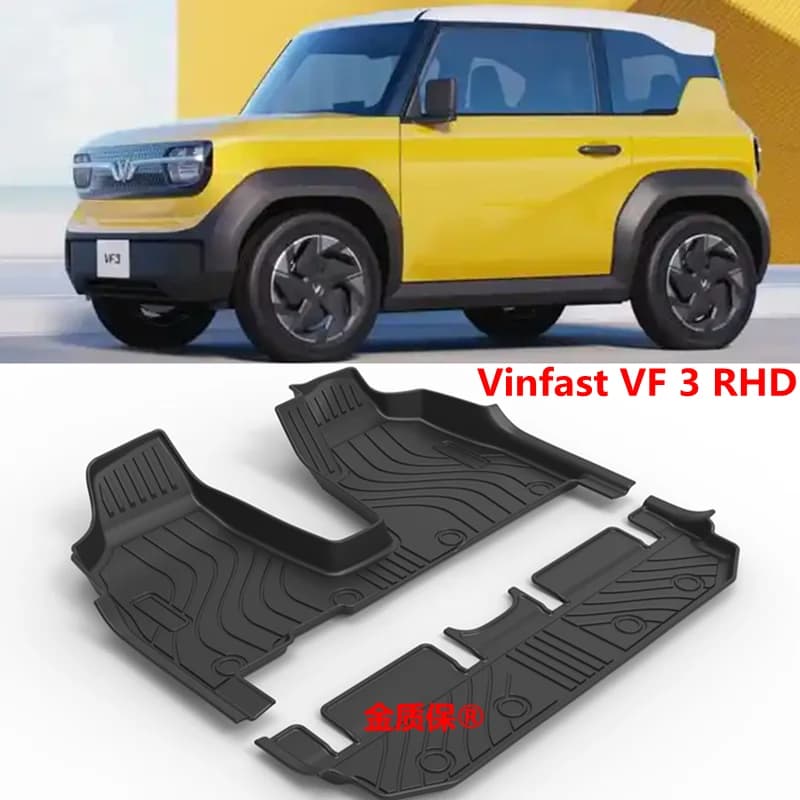 Use for car rug RHD VINFAST VF3 Car mat VINFAST VF3 AllWeather Car mat VF3 Complete set Trim for VF3 waterproof mat