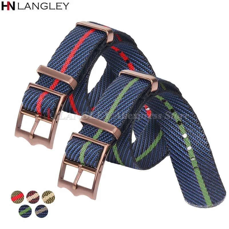 Premium Nylon Watch Band 20mm 22mm for Tudor for Seiko for Military Canvas Strap Fabric Bracelet for Rolex Mens Women Wristbands