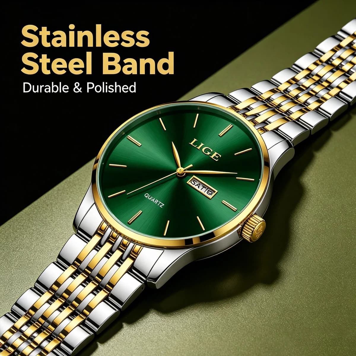 LIGE New Ladies Waterproof Watches Fashion Business Diamond Bracelet Watch For Women Simple Casual Luminous Quartz Chronograph