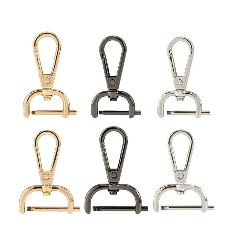 1pc Girevole Aragosta Borsa in pelle Borsa Borsa Tracolla Cintura Chiusura Clip Trigger Fibbia Portachiavi Collare a catena per cani Moschettone