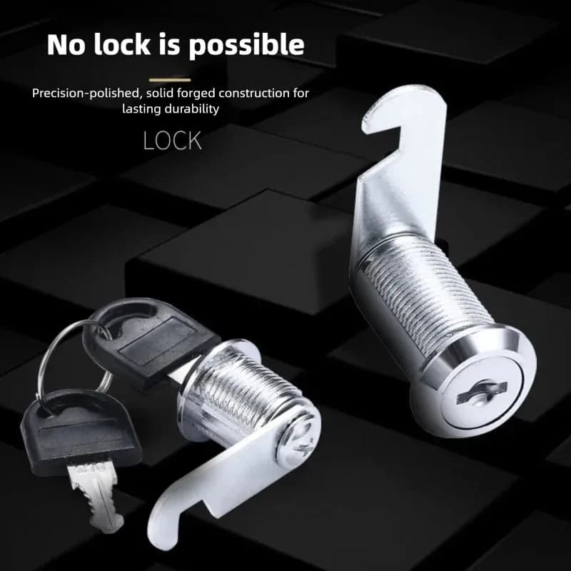 Serratura a cilindro versatile, lucchetto di sicurezza resistente per cassetta postale, armadio, porta e cassetto - Protezione affidabile per serrature