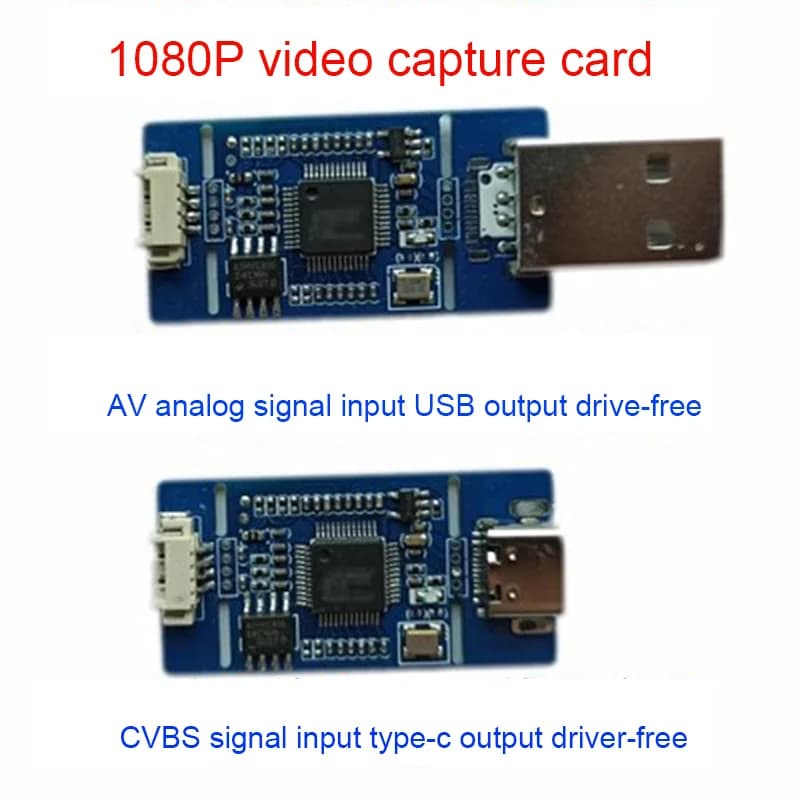Acquisition from CVBS to USB Analog Camera Signal to USB Module from CVBS to USB Free UVC Drive for Android plug and play free