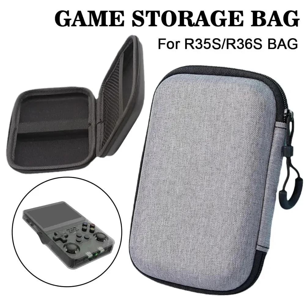 For R36S/R35S Game Console Storage Bag EVA Hard Portable Protective Case Scratch Resistant Antique Protection Game Accessories