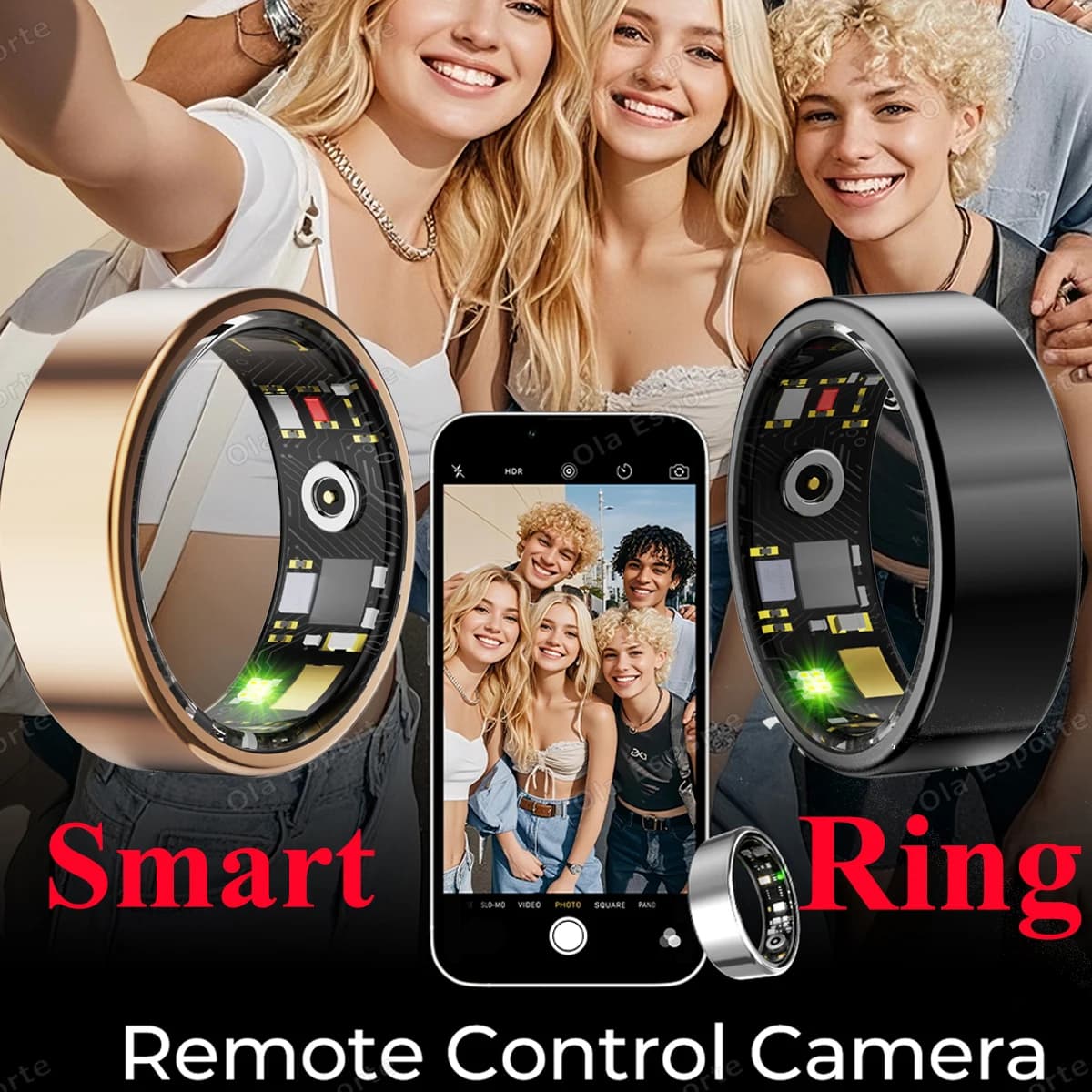 New Smart Ring for Xiaomi take photos Tiktok Video Control GPS Smartring for men cardiofrequency torque ring for Smasung