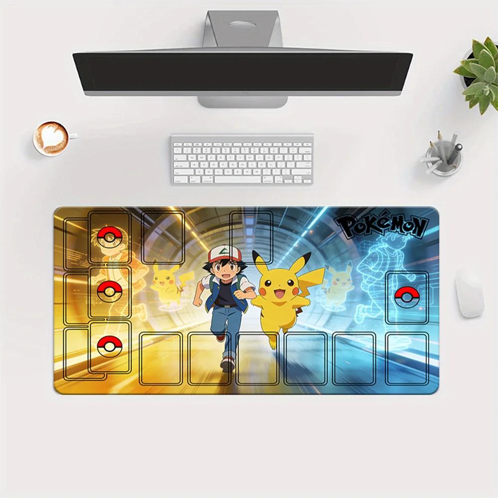 Tappetino da gioco Pokemon Ash & Pikachu Time Tunnel TCG, tappetino per mouse da gaming