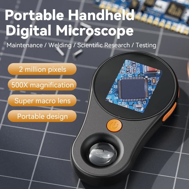 Handheld Digital Microscope 200000 High Definition Portable Electronic Magnifying Glass for Detailed Inspection And Study