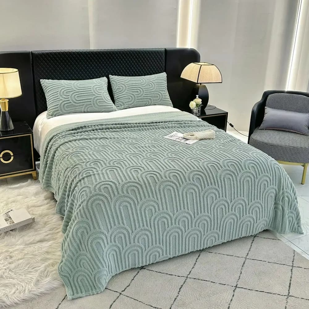 Morbida Covered in Flannel, Delicate Sheet on Leather, Sofa Towel, Travel Scarf, Fitted, Versatile, Essential for Home Comfort