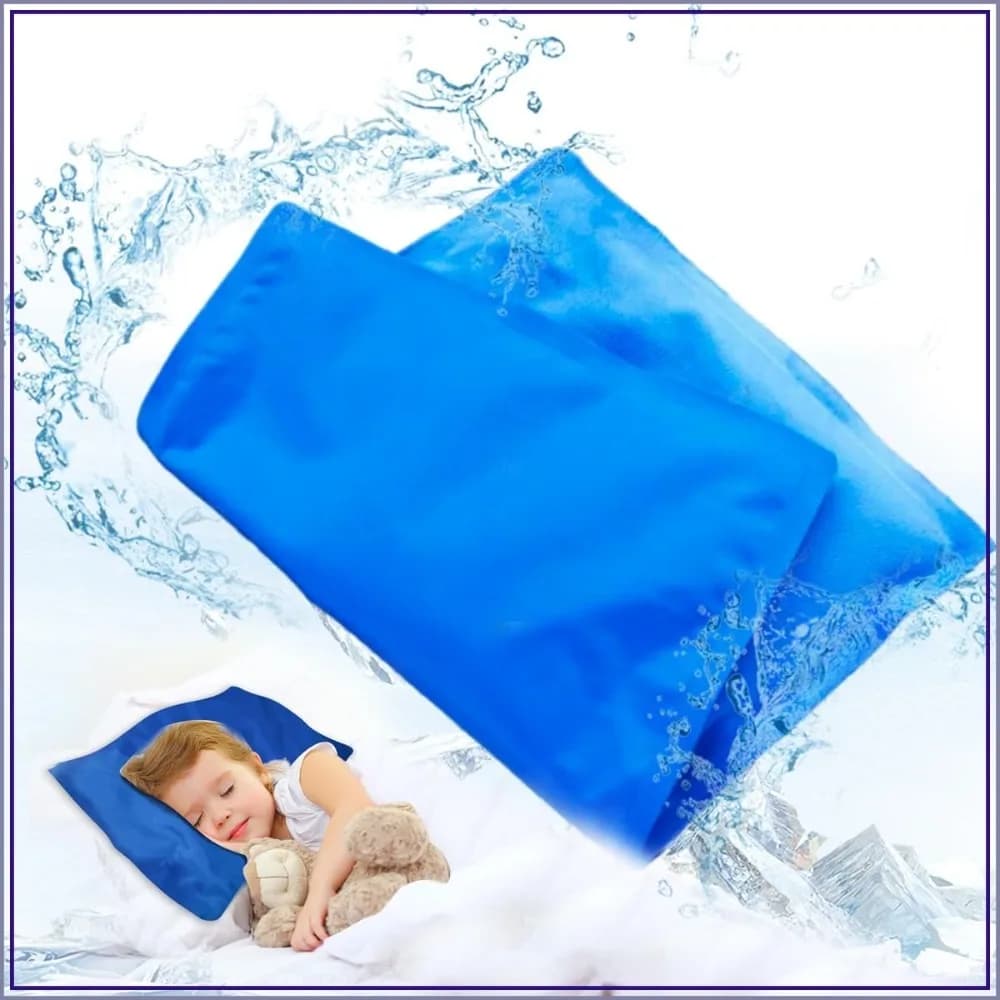 Cooling Gel Pillow Mat - Relieves Night Sweats, Migraines, Fevers, Hot Flashes - Reusable