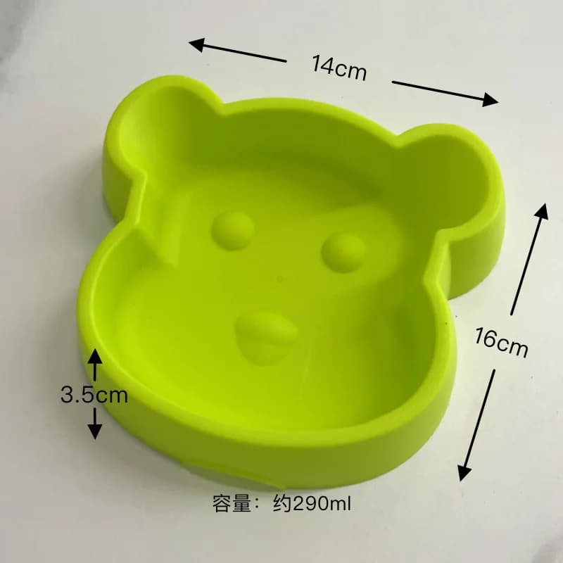 Ciotola per gatti addensata, ciotola per cibo lento a forma di orso, antisoffocamento, antiscivolo e antiribaltamento, ciotola per cani e gatti piccoli, forniture per animali domestici