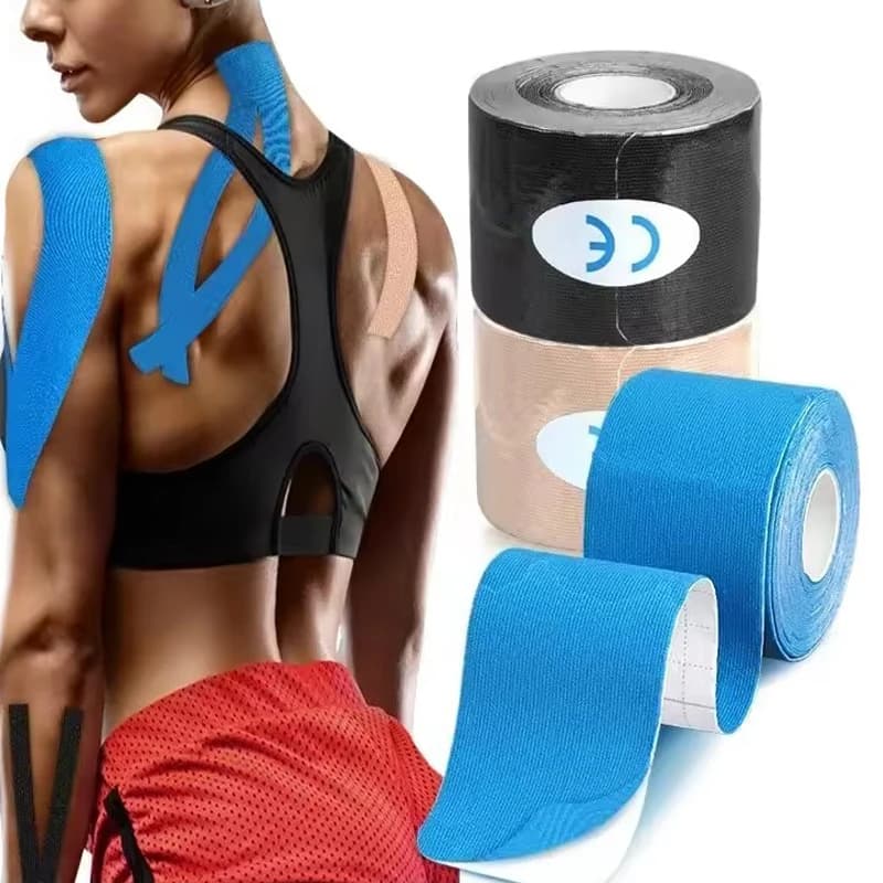 5CMX5M Patch per il recupero muscolare Nastro elastico sportivo Fitness Protezione per ginocchia e gomiti Attrezzatura per il fitness elastica