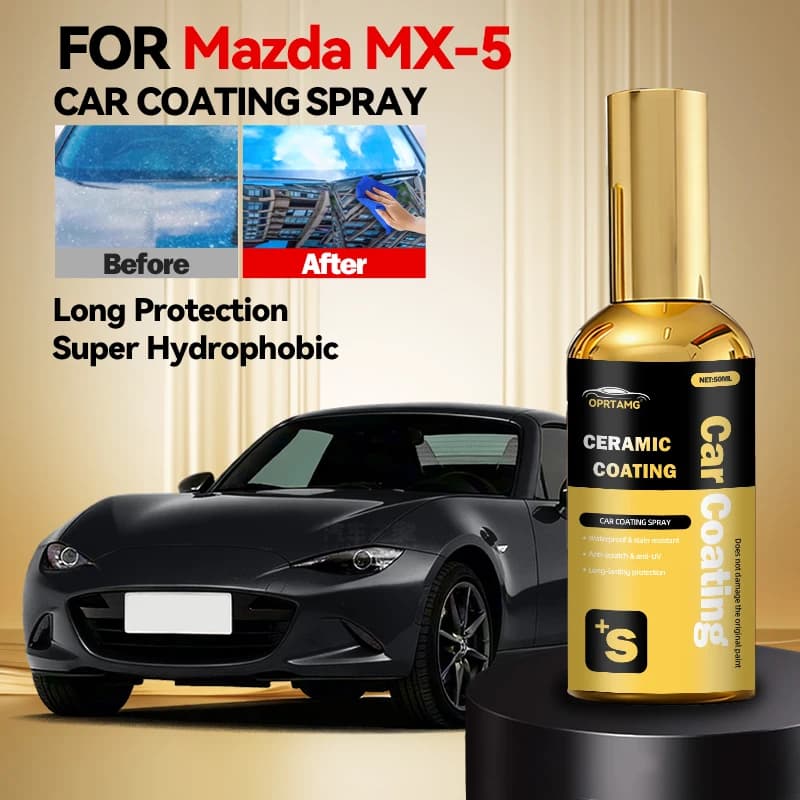 Accessori per auto Agente di rivestimento per vernici auto Strumento per la cura del rivestimento in cera ceramica antigraffio idrofobica per Mazda MX-5