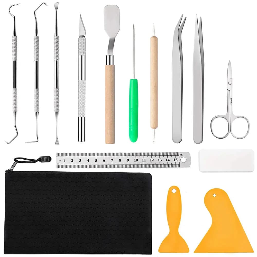 15pcs Weeding Tools Set For Vinyl Craft Weeding Tools Kits For Cricut Scrapbooking Tools DIY Art Tools Precise Vinyl