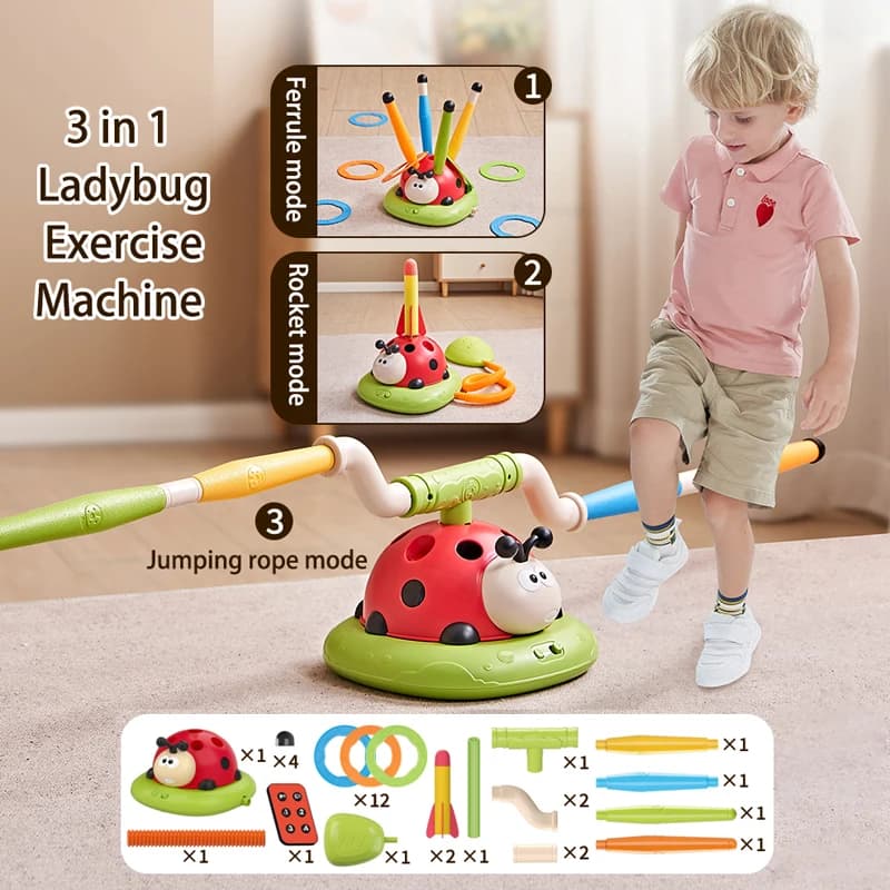 Multifunction Machine for Jumping with Corda, Sports and Entertainment Games, Educational rocket launcher for Outer