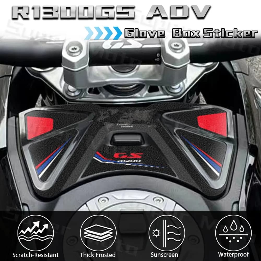 Per R1300GS R 1300 GS r1300 gs Accessori Moto Guanti di Protezione Tappo Scatola Rilievo del Carro Armato Adesivo Avventura Triple Nero Decalcomanie