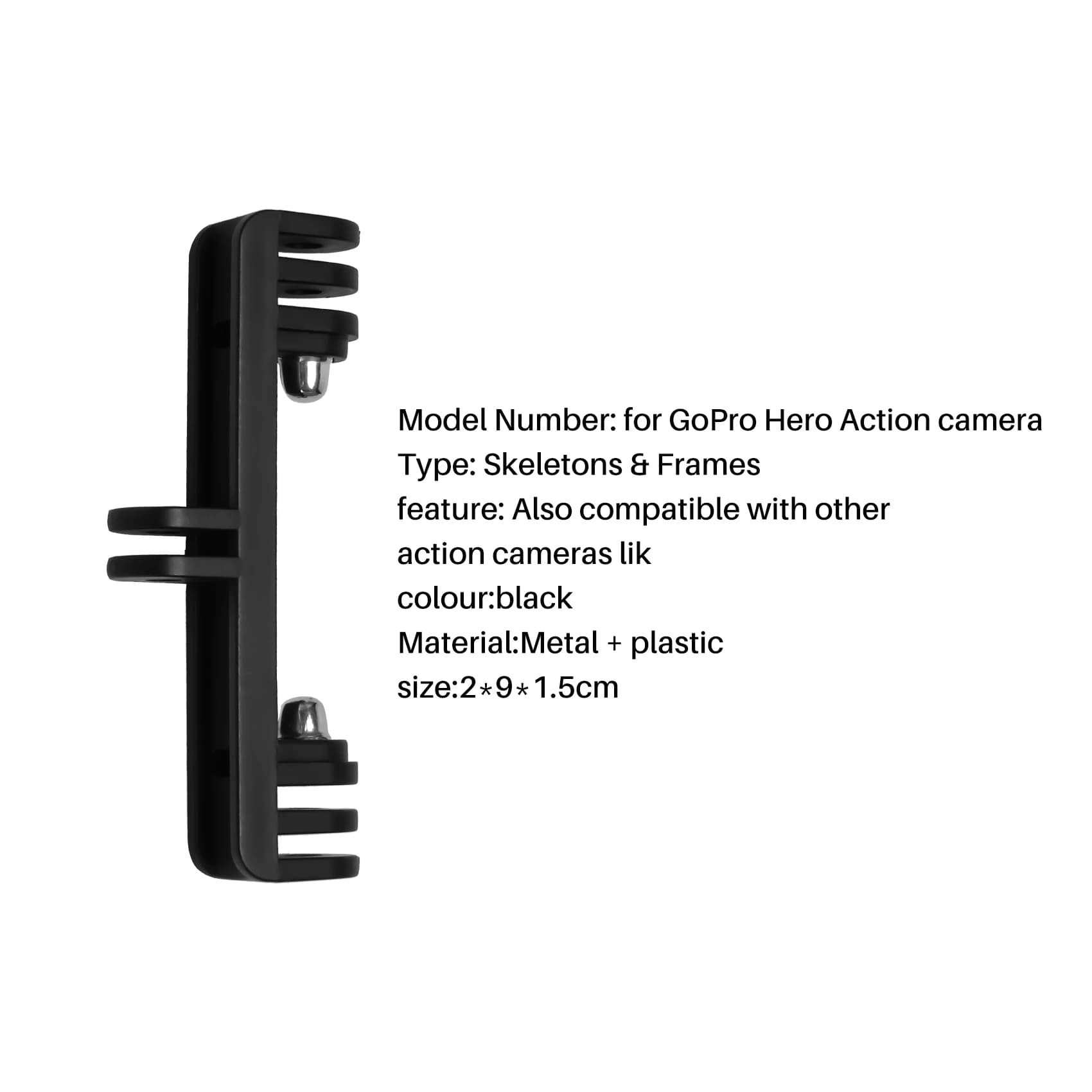 X64A_Staffa a doppio collegamento per action camera GOPRO