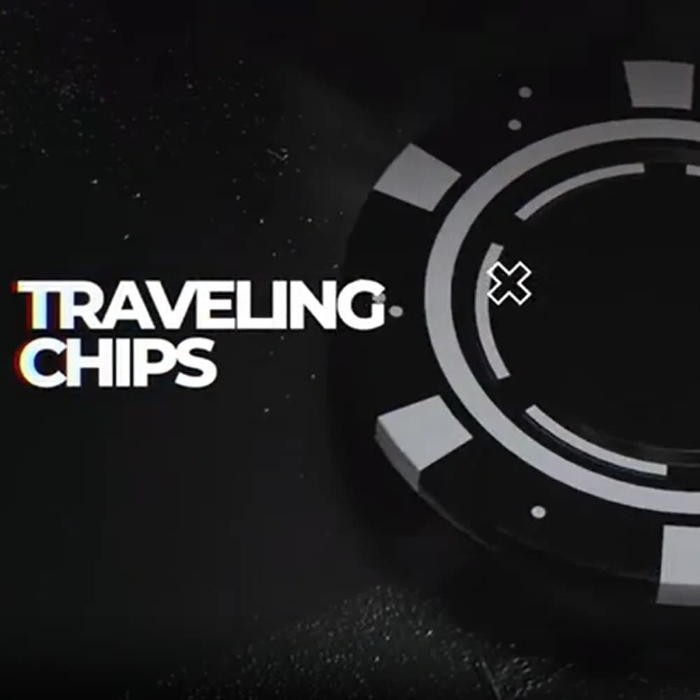 Trucchi magici Chips da viaggio di R Paul Wilson Chip Trasporto Volo Magia Primo piano Illusione di strada Trucco Mentalismo Prop