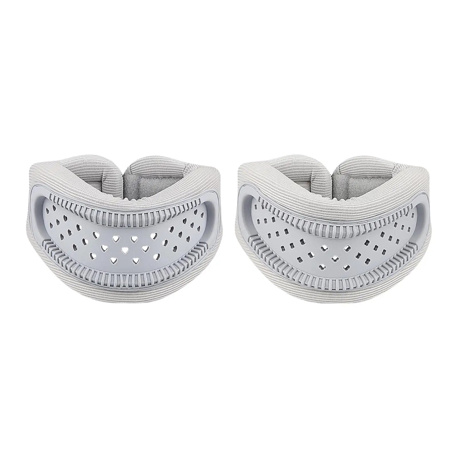 Cuscino di supporto per collo cavo con collare cervicale universale, traspirante, regolabile, compatto, per viaggi, dormire, ufficio, auto