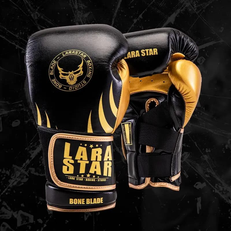 Guanti da boxe originali serie Bone Blade 0704 in lattice ad alto rimbalzo, attrezzatura da combattimento professionale gratuita per adulti