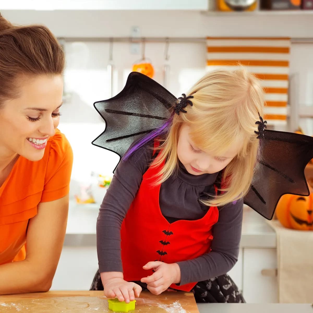 5 fermagli per capelli a forma di ragno, fermagli per capelli straniati per Halloween, fermagli per capelli per feste in costume per bambini, accessori per capelli originali per servizi fotografici di Halloween