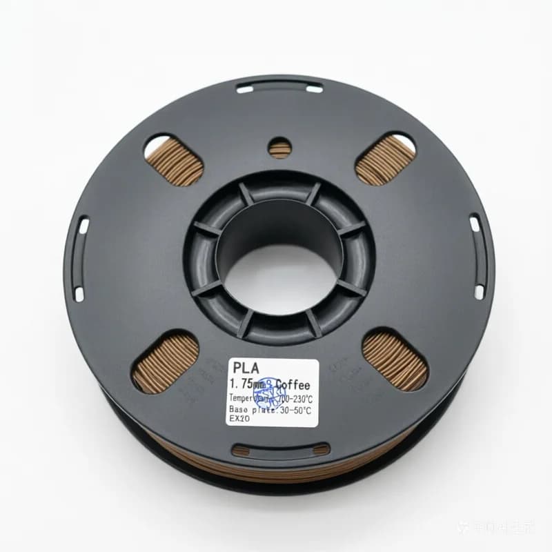 Filamento PLA Marrone Professionale per Stampanti 3D, Alta Precisione Diametro 1.75mm con Eccellente Adesione tra gli Strati e Facile Rimozione dal Letto di Stampa