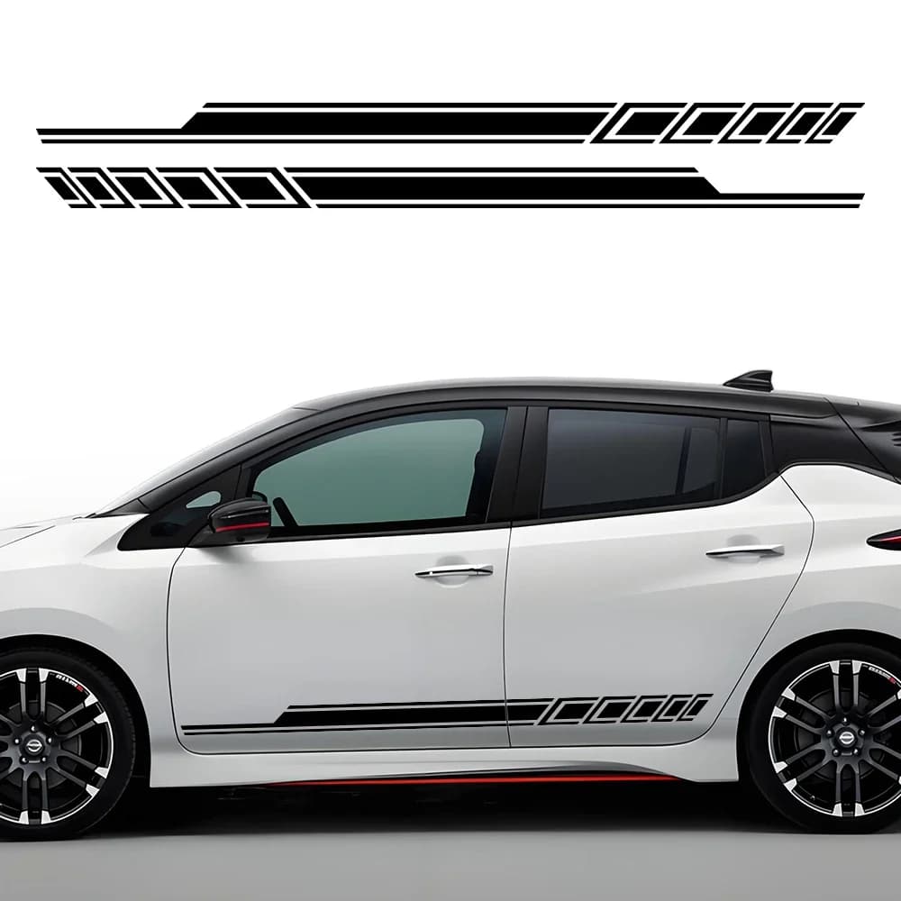 Adesivo per auto Porta laterale Decalcomanie Kit per Nissan LEAF Wrap impermeabile Pellicola in vinile Decalcomanie in PVC Accessori auto Decorazione esterna