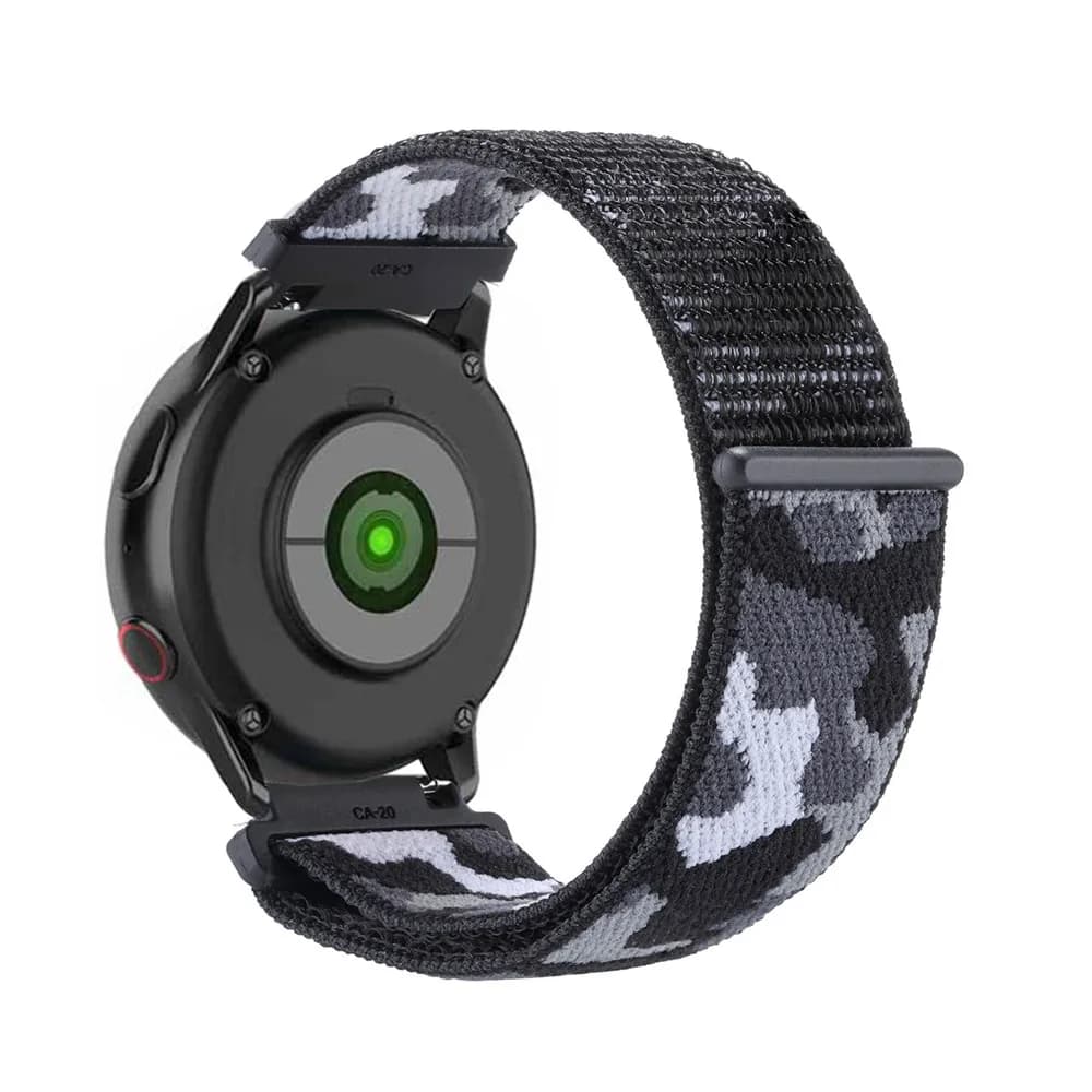 Cinturini mimetici per Samsung Galaxy Active/Active 2 40 mm/44 mm, cinturino in nylon velcro