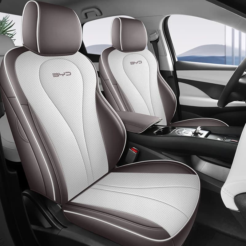 Custom Fit Faux Leather Full Wrap Seat Covers 5-Seater Auto Interior Accessories for BYD Seal 6 Touring