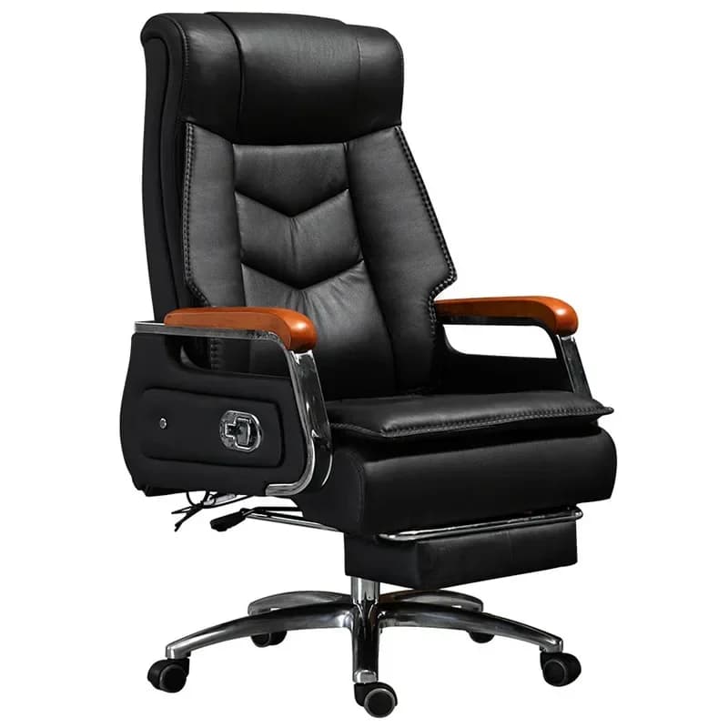 Poltrona in pelle Cuscino da pavimento Poltrona ergonomica reclinabile Girevole Massaggio Sedie da ufficio di lusso Gaming Silla