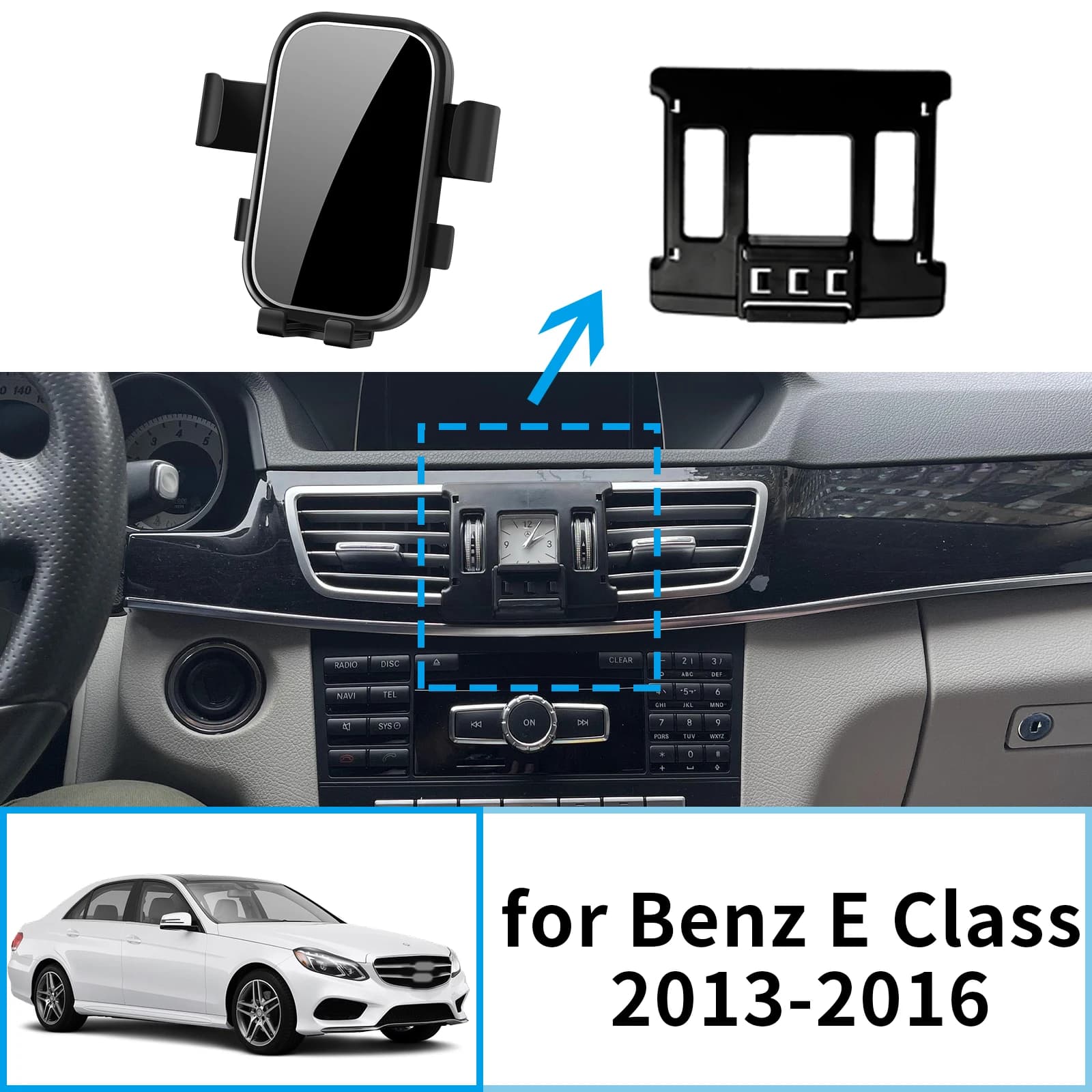 Supporto per telefono cellulare per auto Staffa GPS per Mercedes Benz Classe E W212 2013 2014 2015 2016 Supporto di navigazione Accessori auto