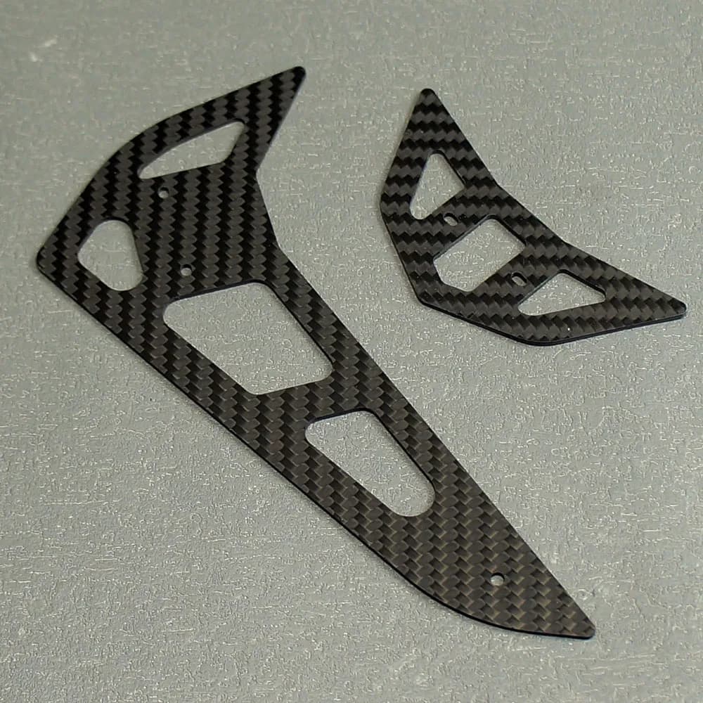 STASRC 500 Pinna di coda orizzontale/verticale in fibra di carbonio per elicottero Align Trex 500ESP PRO 500X 500L RC