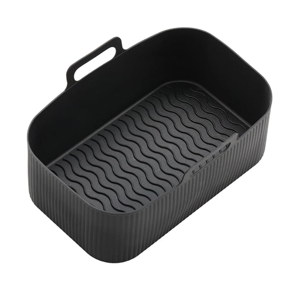 Rivestimenti in Silicone Riutilizzabili per Friggitrice ad Aria, Teglia Rettangolare per Forno, Inserti per Friggitrici ad Aria, Accessori per Padelle
