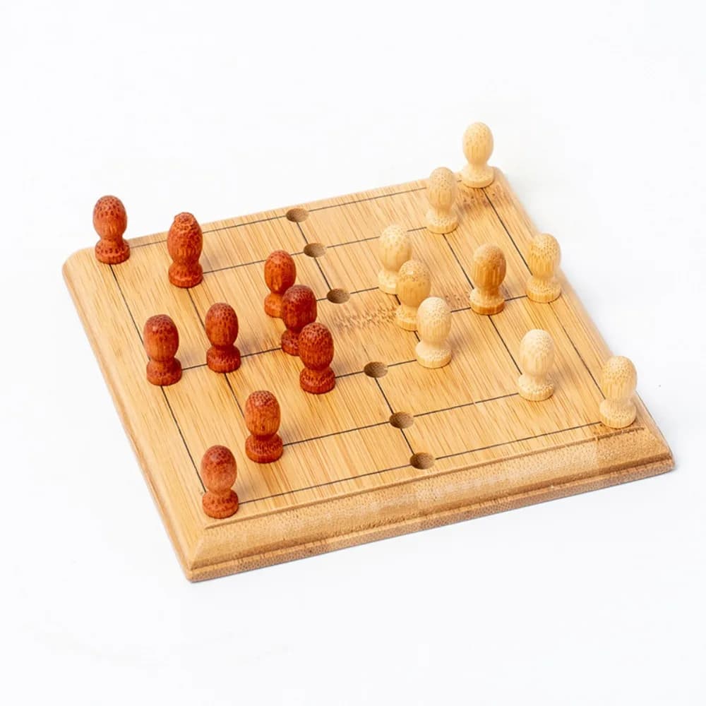Mini gioco di scacchi Borad in legno Scacchiera educativa Backgammon da viaggio Dama portatile Migliora l'intelligenza