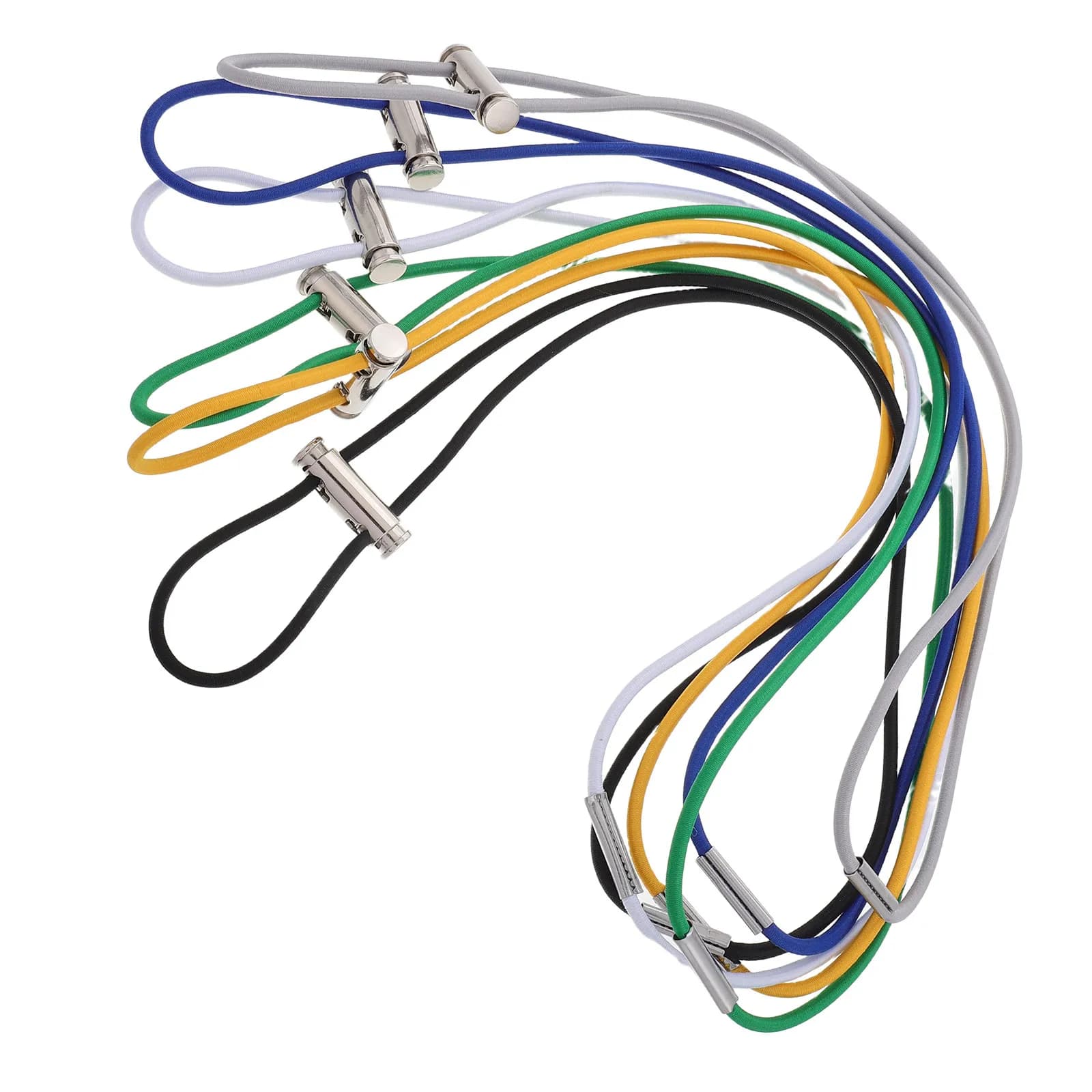 6 Pezzi Fascette Elastiche Regolabili per Cestini della Spazzatura, Anelli di Fissaggio in Gomma Resistenti per Uso Domestico