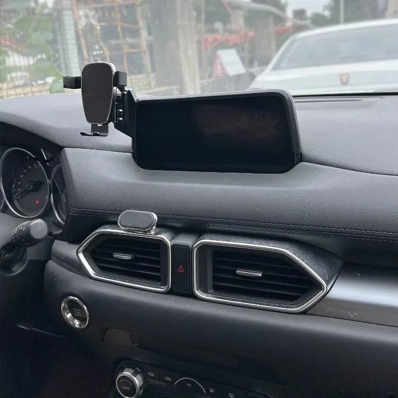 Supporto per telefono per auto Schermo Base fissa per Mazda CX5 CX-5 KF 2017 2018 2019 2020 Supporto per caricabatterie wireless Supporto per mobile Accessori