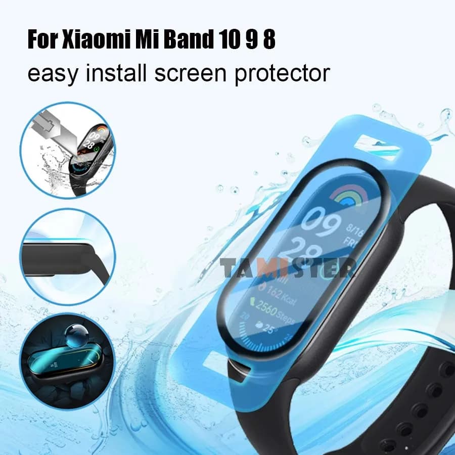 Soft Flexible Protective Film For Xiaomi Mi Band 10 Smart Watch Screen Protector For Mi Band 10 9 8 Film Easy Install Not Glass