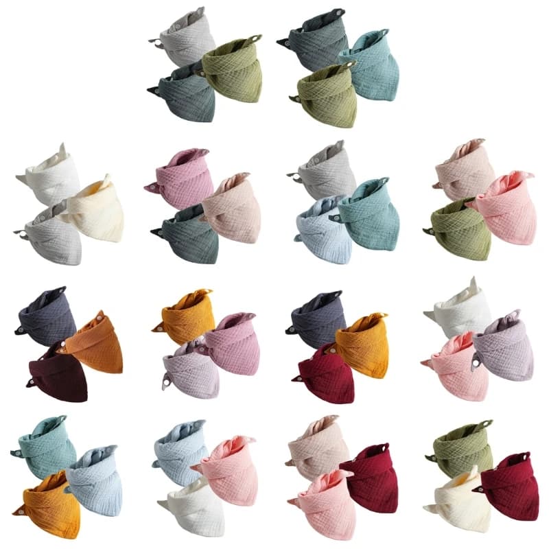 Bavaglini bandana per bambini Bavaglini sbavati per ragazzi ragazze Bavaglini unisex per dentizione Bavaglini assorbenti per