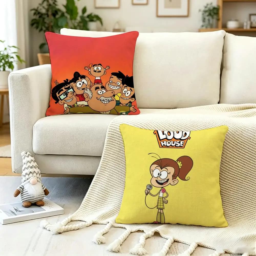 Fodera per cuscino Anime Poster T-The C-CasagranS, antipolvere, con cerniera invisibile, in morbido peluche, per divano
