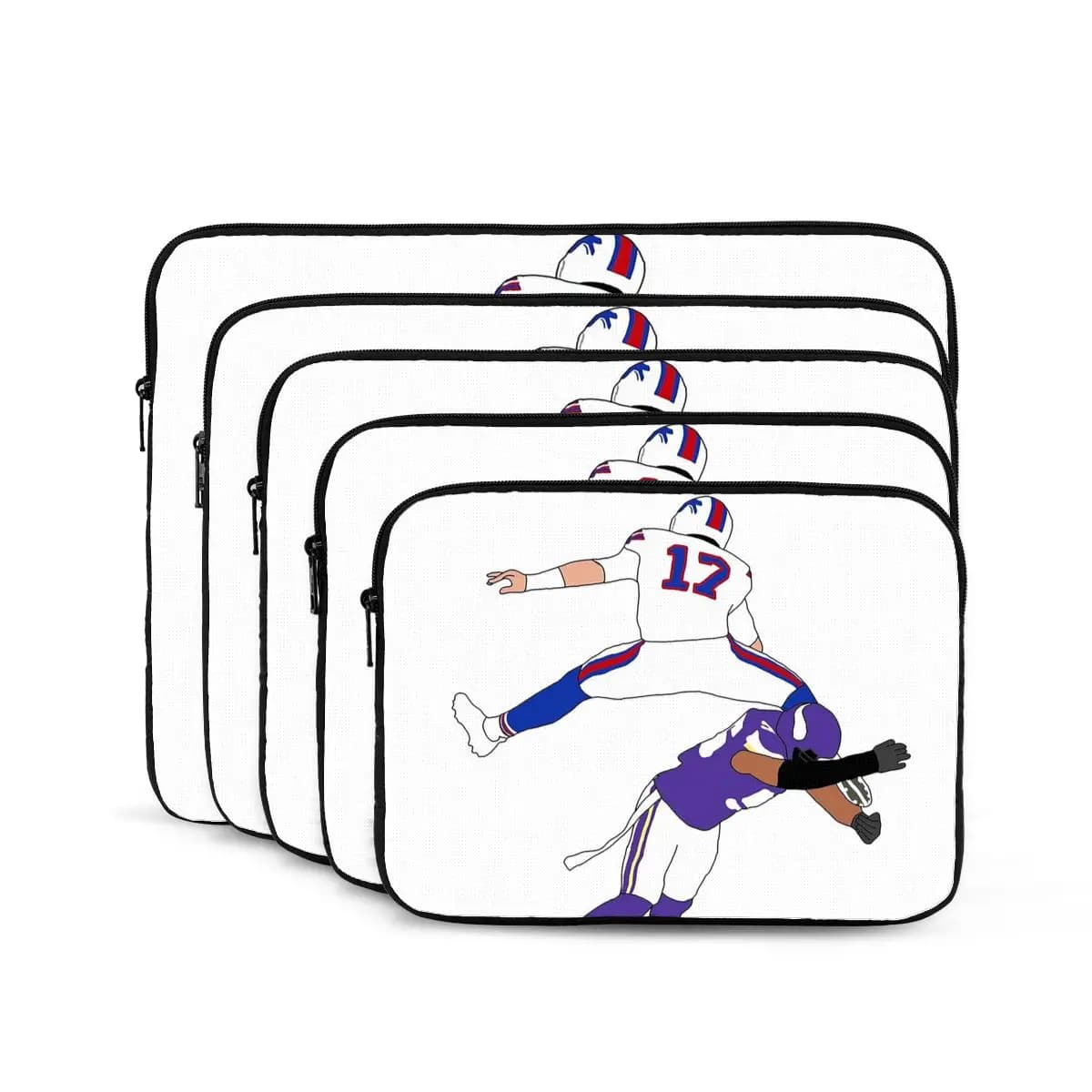 Buffalo Bills Josh Allen Hurdl Borsa per laptop per notebook Custodia per notebook Custodia protettiva per tablet Custodia antiurto
