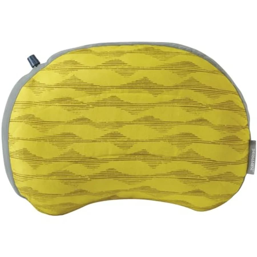 Cuscino gonfiabile Air Head per campeggio e viaggi, per uso esterno, materiale in PVC, colore blu, design leggero e compatto