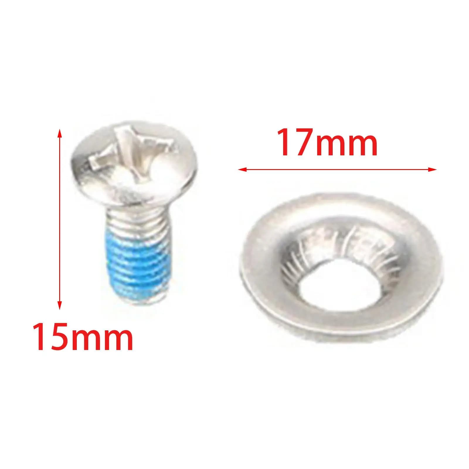 Stainless Steel Snowboard Screws M6 with Countersunk Washers 15mm Binding Hardware Replacement Kit for Snowboard Bindings