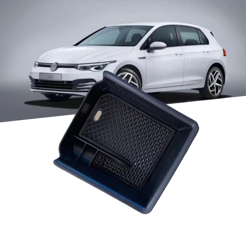Car Center Console Armrest Secondary Organizer Tray for Volkswagen VW 8 Golf Mk8 GTI GTE GTD Alltrack R Variant 2020-2024