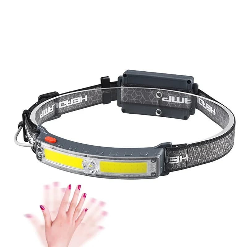 Lampada frontale ricaricabile USB portatile di tipo C a carica diretta
