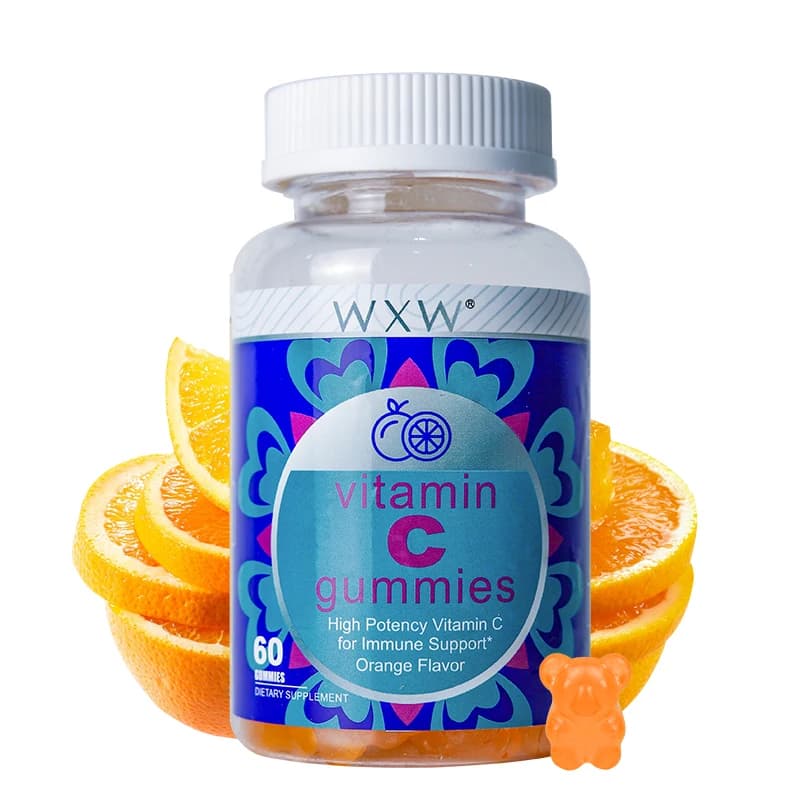 WXW natural soft caramels with vitamin C and zinc, nutrient vitamin supplement, useful for skin care in adults