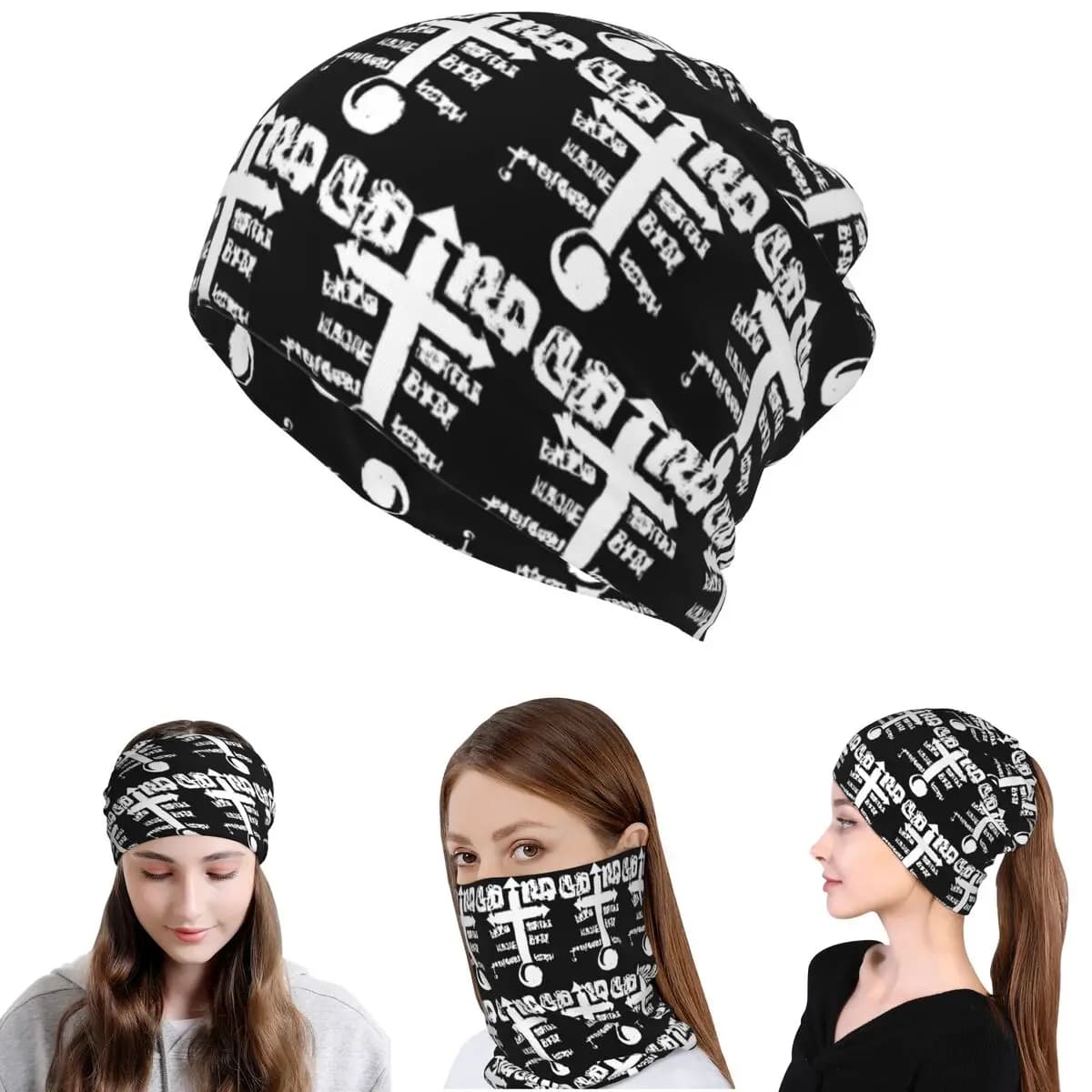 Misa Bandana Neck Gaiter Mask Scarf Multi-use Balaclava Beanies Hat for Men Women Adult Breathable
